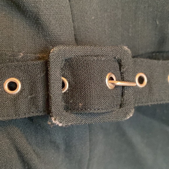 (A2) Rachel Comey Glitch dark green Jumpsuit LongSleeve V-Neck Cinched Waist, 2 - Picture 7 of 14